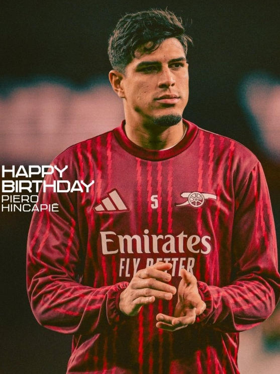 阿森納官方為因卡皮耶24歲慶生後防新核崛起助槍手英超歐冠雙線領跑